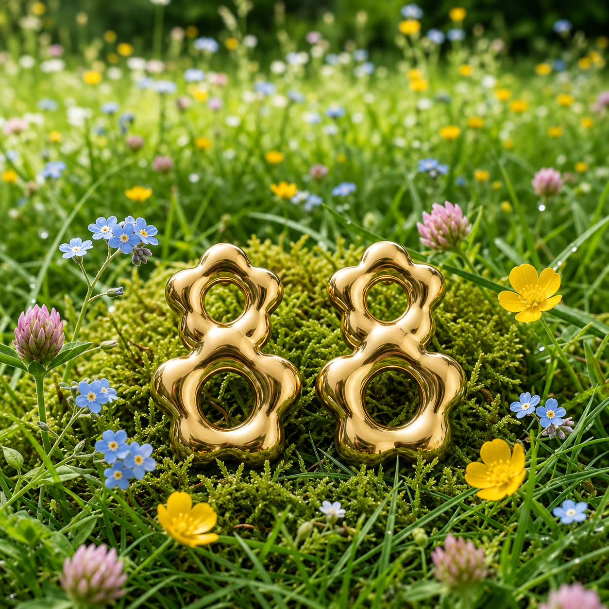 Flaire Studio Wavy Fan Stud Earrings - image 4
