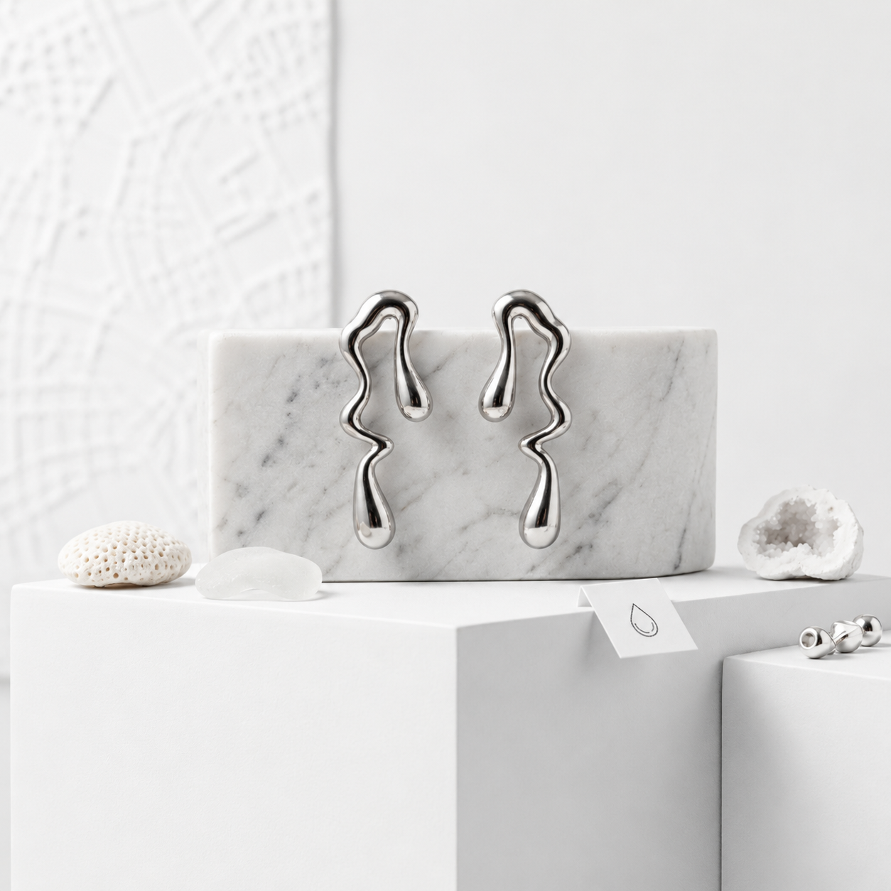 Flaire Studio Curved Wing Stud Earrings - image 5
