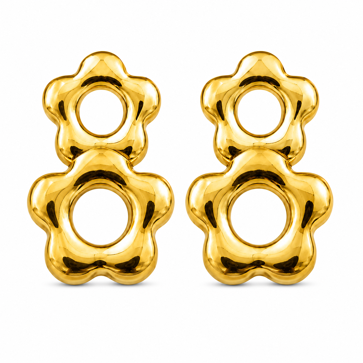 Flaire Studio Wavy Fan Stud Earrings - main image