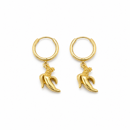 Flaire Studio Layered Leaf Drop Earrings - main image