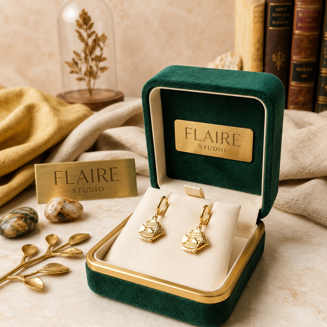 Flaire Studio Twisted Rope Hoop Earrings - image 3
