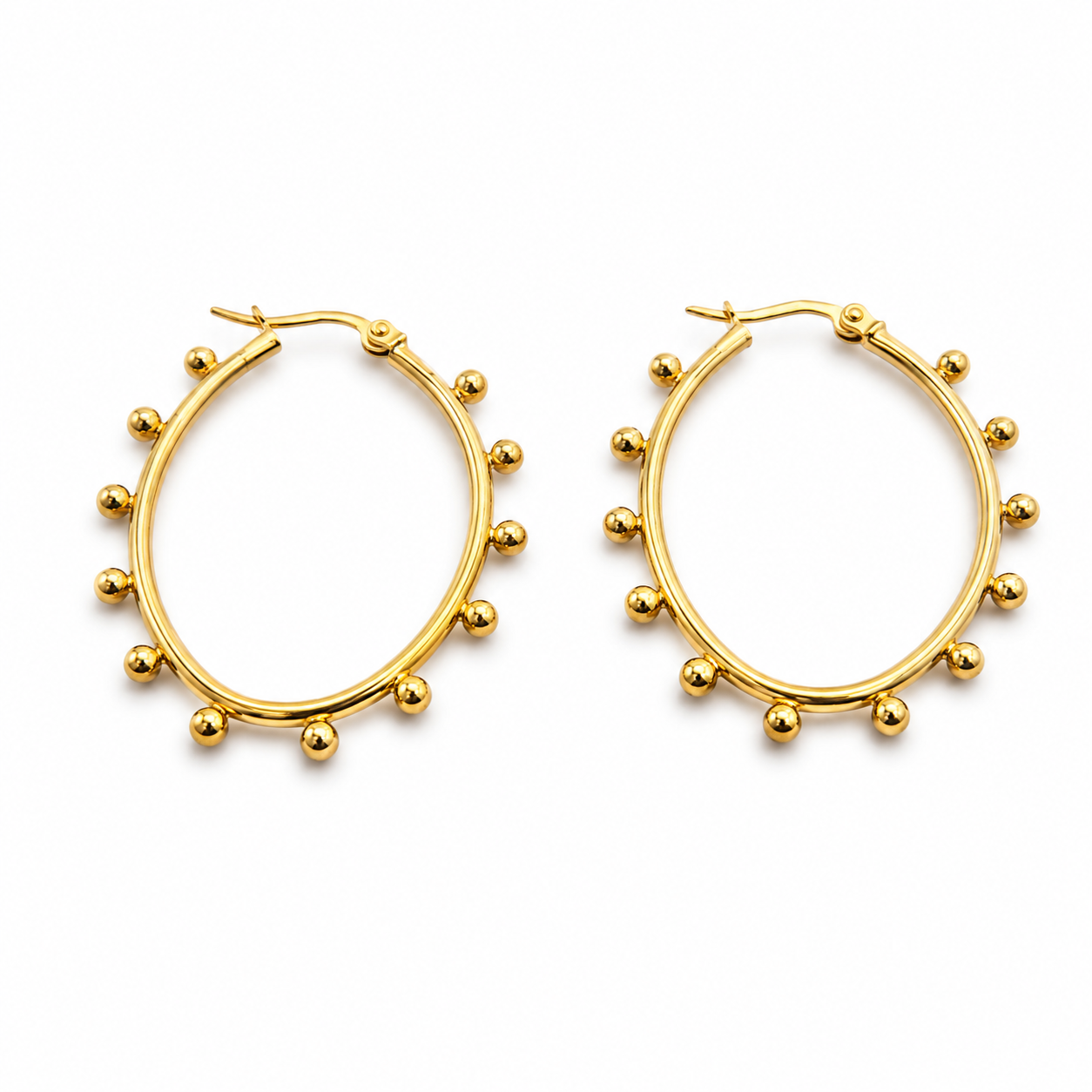 Flaire Studio Gold Bow Stud Earrings - main image
