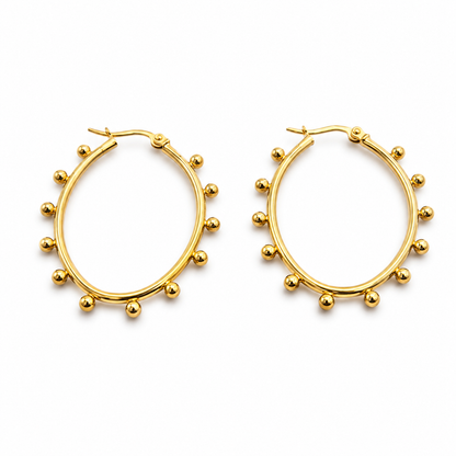 Flaire Studio Gold Bow Stud Earrings - main image