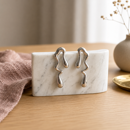 Flaire Studio Curved Wing Stud Earrings - image 4