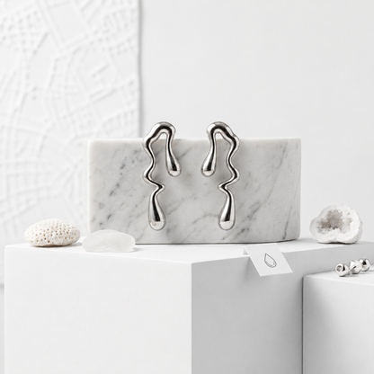 Flaire Studio Curved Wing Stud Earrings - image 5