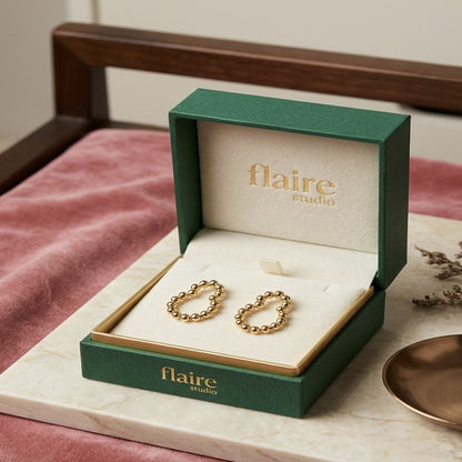 Flaire Studio Textured Wide Cuff Earrings - main image
