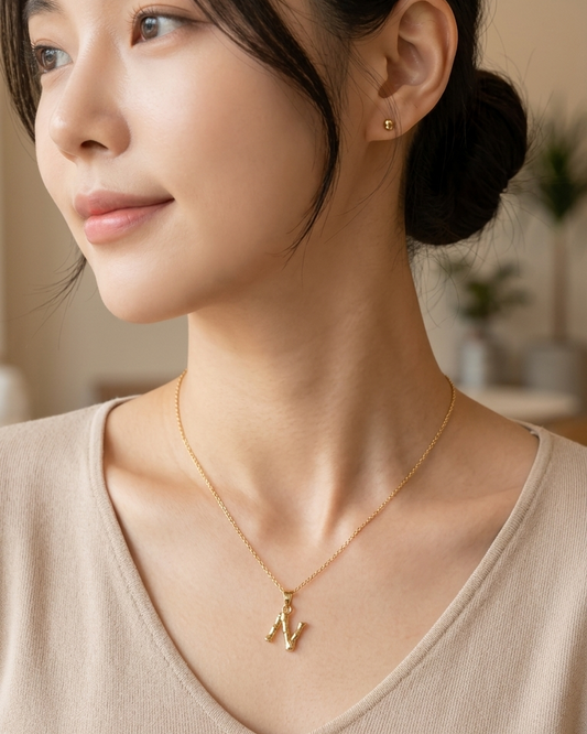 Flaire Studio Initial Letter Pendant Necklace - main image