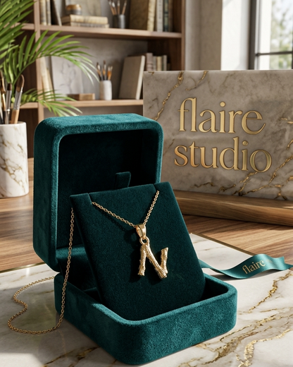 Flaire Studio Initial Letter Pendant Necklace - image 3