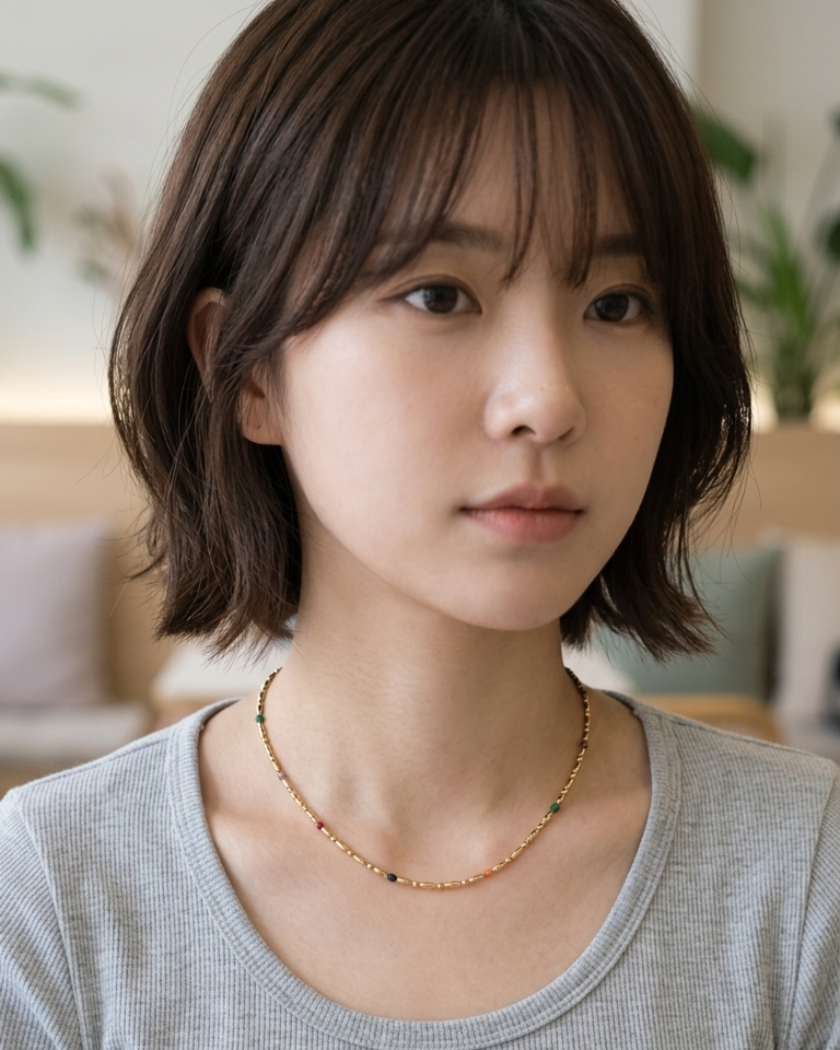 Flaire Studio Multicolor Bead Chain Necklace - main image